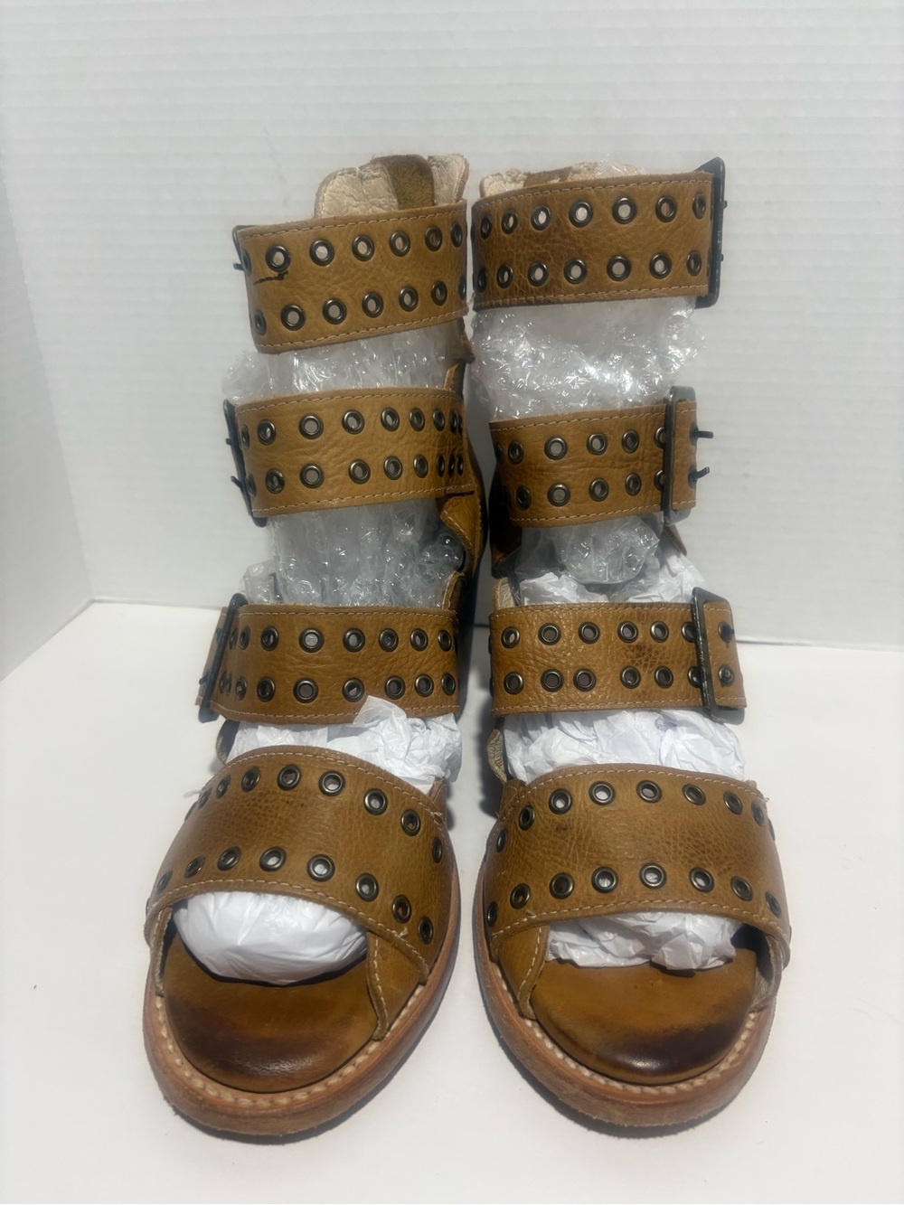 Freebird by Steven Tan Multi-Strap Studded Gladiator Sandals